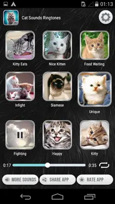 Cat Sounds Ringtones android App screenshot 0